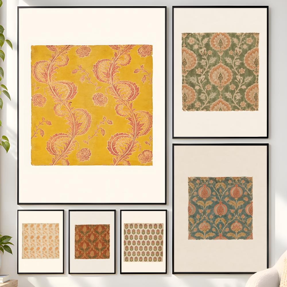 Vintage Botanical Floral Texti - Vintage Collectible Posters review and price
