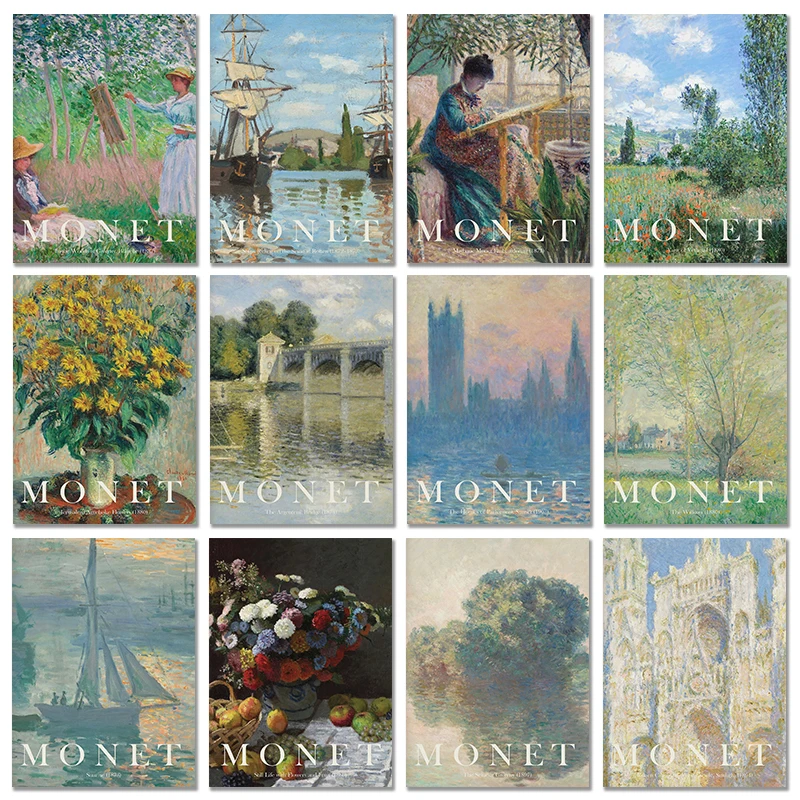 Vintage Claude Monet Famous Ar - Vintage Collectible Posters review and price